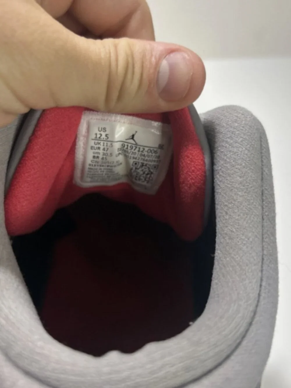 Air Jordan 11 Retro IE Low Size 12.5 Black Cement Grey White (919712-006)